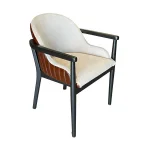 AKS 543 Drvena Fotelja Krem & Orah